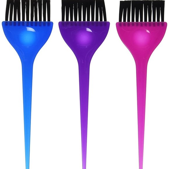 Soft 'N Style 3 Piece Translucent Dye Brush Set - Picture 1 of 2